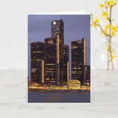Het Centrum van de Renaissance van Detroit bij Kaart (Gele Bloem)