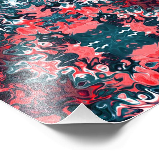 Het centrum van de soep foto afdruk (Hoek)