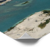 Het centrum van de Spaanse Wells, Bahama's Poster (Hoek)