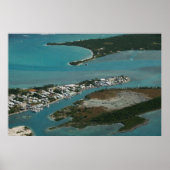 Het centrum van de Spaanse Wells, Bahama's Poster (Voorkant)