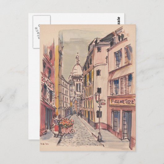 Het centrum van Europa Briefkaart (Voorkant / Achterkant)