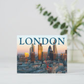 Het centrum van het Bedrijfs | Londen, Engeland Briefkaart (Staand voorkant)