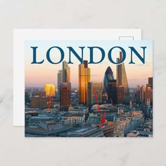 Het centrum van het Bedrijfs | Londen, Engeland Briefkaart (Voorkant / Achterkant)