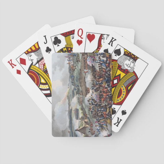 Het centrum van het Britse leger in actie bij de B Speelkaarten (Achterkant)