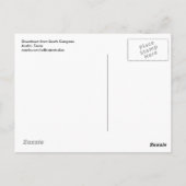 Het centrum van het Zuid Congres Briefkaart (Achterkant)