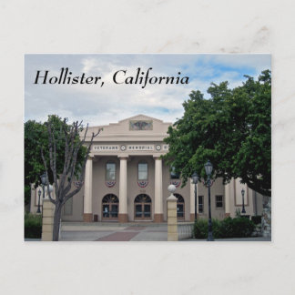 Het centrum van Hollister, Californië Briefkaart