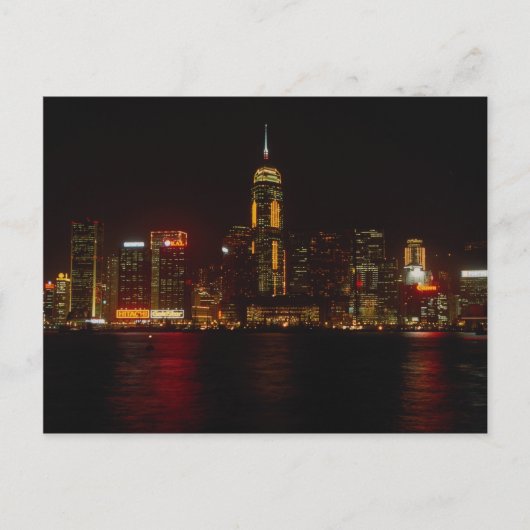 Het centrum van Hong Kong van Kowloon Briefkaart (Voorkant)