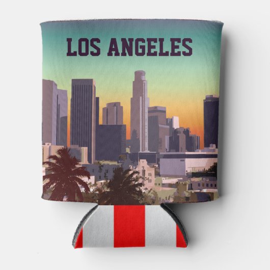 Het centrum van Los Angeles -  Afbeelding Blikjeskoeler (Voorkant)