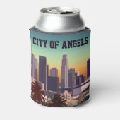 Het centrum van Los Angeles -  Afbeelding Blikjeskoeler (Blikje Achterkant)