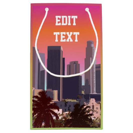 Het centrum van Los Angeles -  Afbeelding Klein Cadeauzakje (Achterkant)