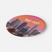 Het centrum van Los Angeles -  Afbeelding Papieren Bordje (Gekanteld)