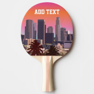 Het centrum van Los Angeles - Afbeelding Tafeltennisbatje