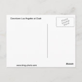 Het centrum van Los Angeles Briefkaart (Achterkant)