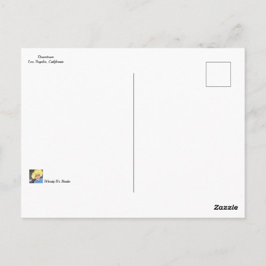 Het centrum van Los Angeles Briefkaart (Achterkant)