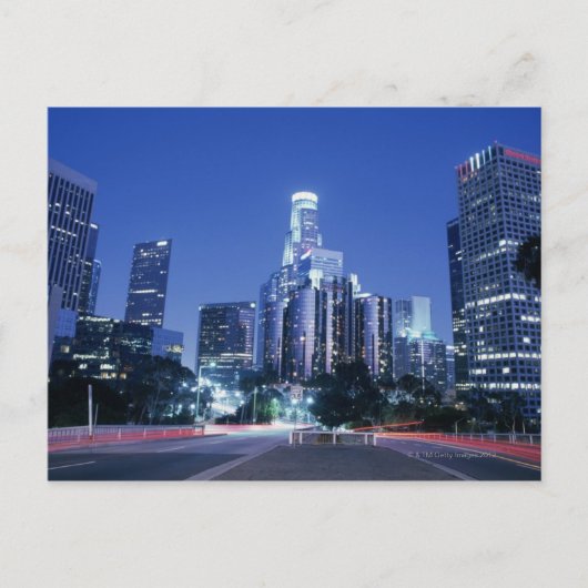 Het centrum van Los Angeles Briefkaart (Voorkant)