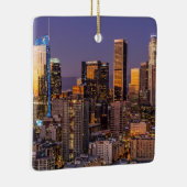 Het centrum van Los Angeles in Twilight, Keramisch Ornament (Rechts)
