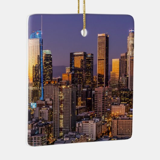 Het centrum van Los Angeles in Twilight, Keramisch Ornament (Rechts)