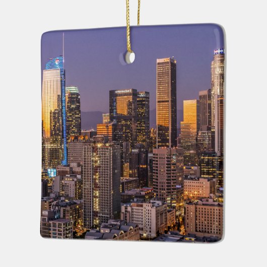 Het centrum van Los Angeles in Twilight, Keramisch Ornament (Links)