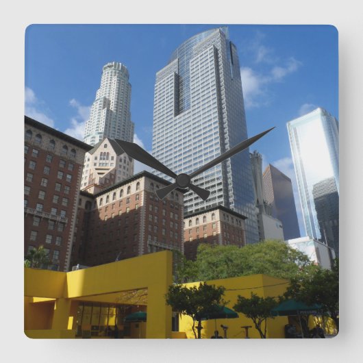 Het centrum van Los Angeles Vierkante Klok (Voorkant)