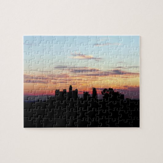 Het centrum van Los Angles Legpuzzel (Horizontaal)