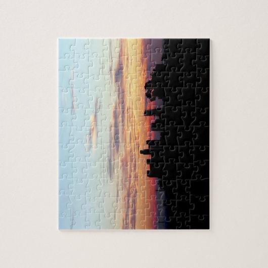 Het centrum van Los Angles Legpuzzel (Verticaal)