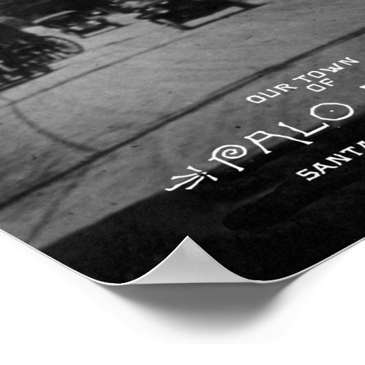 Het centrum van Palo Alto in Poster 1914 (Hoek)