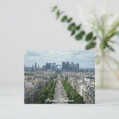 Het centrum van Parijs Briefkaart (Staand voorkant)