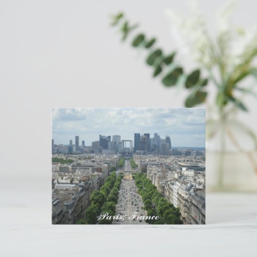 Het centrum van Parijs Briefkaart (Staand voorkant)
