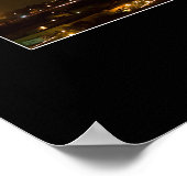 Het centrum van San Diego Night Panorama Poster (Hoek)