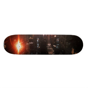 Het centrum van San Francisco 's nachts Persoonlijk Skateboard