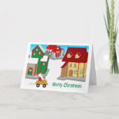 Het centrum van Santa 2 Feestdagen Kaart (Voorkant)