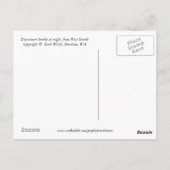 Het centrum van Seattle 's nachts Briefkaart (Achterkant)