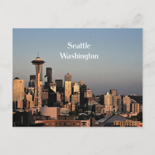 Het centrum van Seattle, Washington Briefkaart