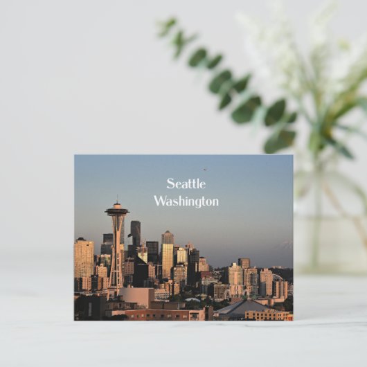 Het centrum van Seattle, Washington Briefkaart (Staand voorkant)