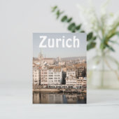 Het centrum van Zurich van de Aesthetische Aesthes Briefkaart (Staand voorkant)