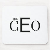 Het CEO Bureaublad Grafische Muismat (Voorkant)