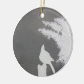 Het Ceramische Ornament van het Silhouet van de (Links)