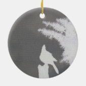 Het Ceramische Ornament van het Silhouet van de (Achterkant)