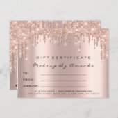 Het Certificaat van de gift geselt de Kunstenaar Briefkaart (Voorkant / Achterkant)