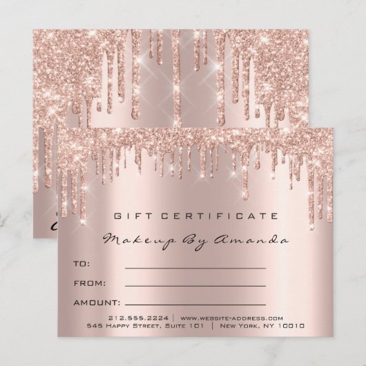 Het Certificaat van de gift geselt de Kunstenaar Briefkaart (Voorkant / Achterkant)