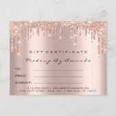 Het Certificaat van de gift geselt de Kunstenaar Briefkaart (Voorkant)