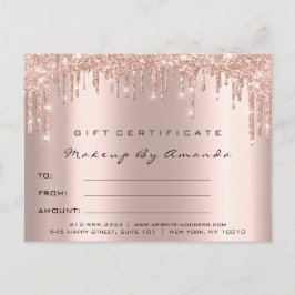 Het Certificaat van de gift geselt de Kunstenaar Briefkaart