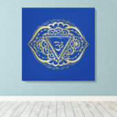 Het Chakras Ajna - Gewatteerde Canvas (Insitu (Houten vloer))