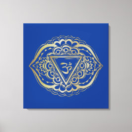 Het Chakras Ajna - Gewatteerde Canvas Afdruk