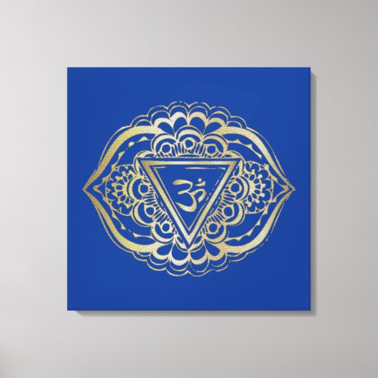 Het Chakras Ajna - Gewatteerde Canvas Afdruk (Voorkant)