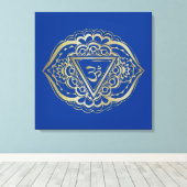 Het Chakras Ajna - Gewatteerde Canvas Afdruk (Insitu (Houten vloer))