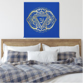 Het Chakras Ajna - Gewatteerde Canvas Afdruk (Insitu (Slaapkamer))