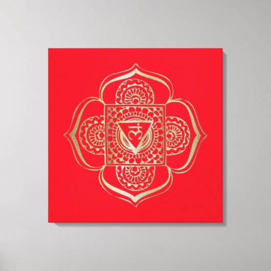 Het Chakras Muladhara - Gewatteerde Canvas Afdruk (Voorkant)