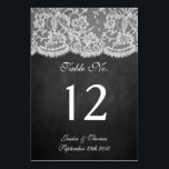 Het Chalkboard- en Lace-Collectie Kaart<br><div class="desc">Het collectie van het bord en de kant is een verbluffend design met een prachtige achtergrond van het chalkboard-effect met een romantische , witte rand-effectrelatie. Deze tabelnummerkaarten kunnen speciaal voor uw speciale gelegenheid worden gepersonaliseerd en maken het perfecte tafels voor uw bruiloft, vrijgezellenfeest, verlovingsfeest, verjaardagsfeest en nog veel meer. *Let...</div>