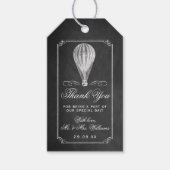 Het Chalkboard Hot Air Ballon Wedding Collectie Cadeaulabel (Voorkant)